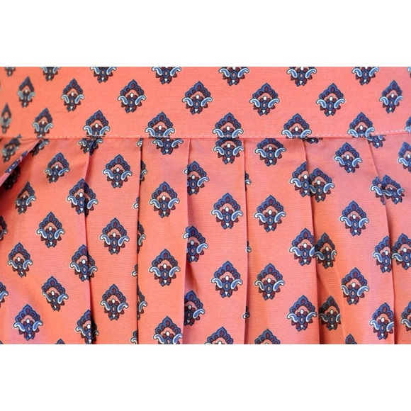 Vintage Baroque Pattern Pleated Skirt | Mark Henri Retro Fleur Maximalist Mini - Picture 5 of 5